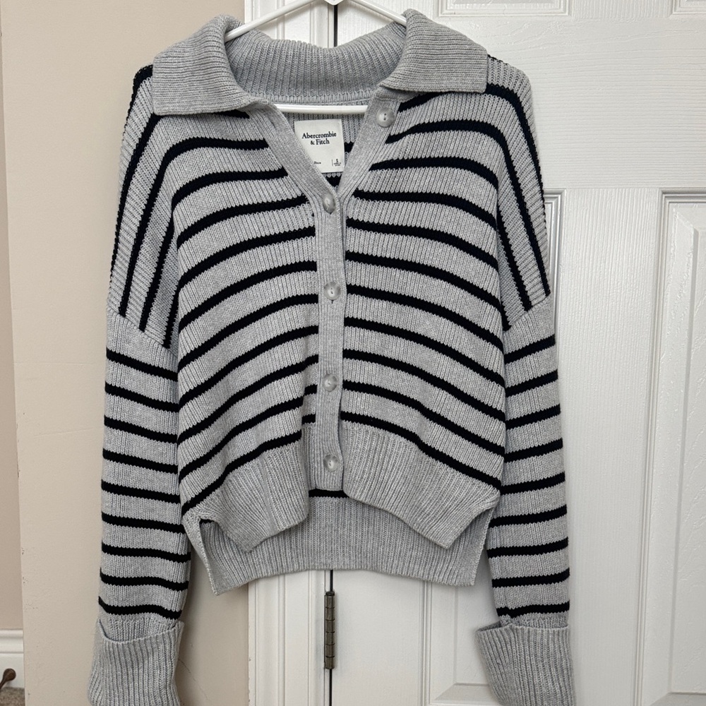 Abercrombie Striped Cardigan